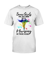 Some Girls are just born with nursing in their Premium Fit Mens Tee tile