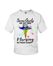 Some Girls are just born with nursing in their Youth T-Shirt tile