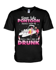 Pontoon Advice V-Neck T-Shirt tile