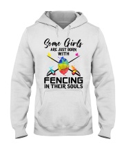 Fencing girl Hooded Sweatshirt tile