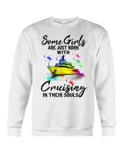 Some Girls are just born with cruisingin their Crewneck Sweatshirt tile