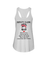 Deputy Clerk Ladies Flowy Tank tile