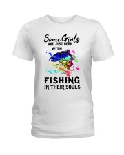 Fishing Girl Ladies T-Shirt tile