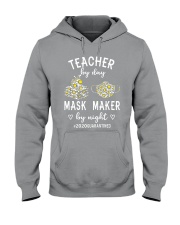 Teacher by day-Mask Maker by night Hooded Sweatshirt tile