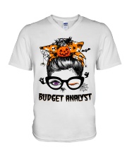 Budget Analyst V-Neck T-Shirt tile