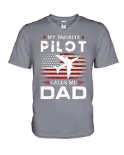 Pilot Dad V-Neck T-Shirt tile