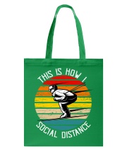 Skiing vintage Tote Bag tile
