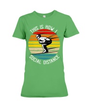 Skiing vintage Premium Fit Ladies Tee tile