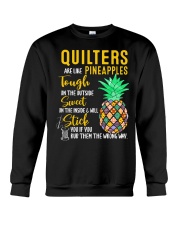 Quilters are like pineapples Crewneck Sweatshirt tile