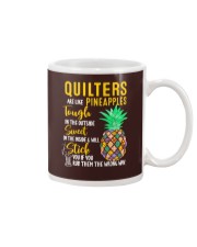 Quilters are like pineapples Mug tile