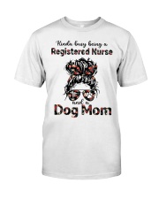 RN and Dog Mom Premium Fit Mens Tee tile