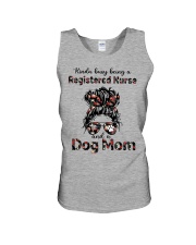RN and Dog Mom Unisex Tank tile