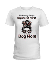 RN and Dog Mom Ladies T-Shirt tile