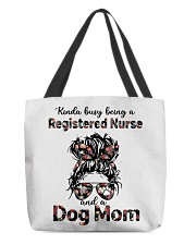 RN and Dog Mom All-Over Tote tile