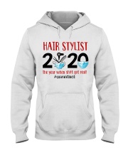 Hairstylist quarantine 2020 Hooded Sweatshirt tile