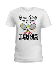 Tennis girl Ladies T-Shirt tile
