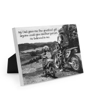 Thank you dad - Biker 10x8 Easel-Back Gallery Wrapped Canvas thumbnail