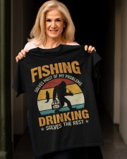 Fishing solves most of my problems Classic T-Shirt apparel-classic-tshirt-lifestyle-front-118