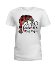 Santa's favorite Mask Maker Ladies T-Shirt front