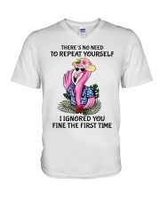 Flamingo V-Neck T-Shirt tile