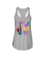 Saxophone Ladies Flowy Tank tile