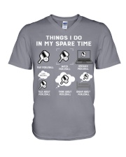 Pickleball V-Neck T-Shirt tile