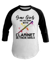 Clarinet girl Baseball Tee tile