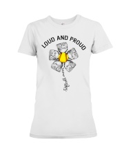 softball mom - loud and proud Premium Fit Ladies Tee tile