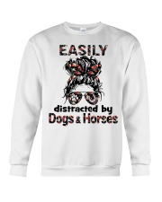 horse and dog Crewneck Sweatshirt tile