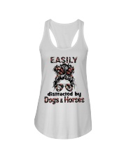 horse and dog Ladies Flowy Tank tile