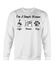 Drums and Dog Crewneck Sweatshirt tile