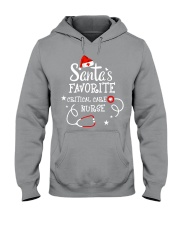 Santa's favorite Critical Care Nurse Hooded Sweatshirt tile