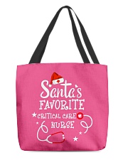 Santa's favorite Critical Care Nurse All-Over Tote tile