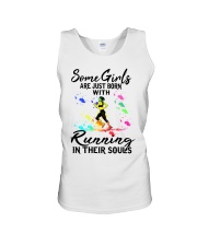 Running Girl Unisex Tank tile