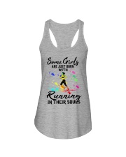Running Girl Ladies Flowy Tank tile