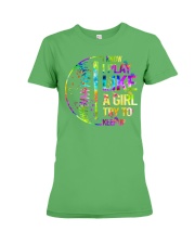 Softball Premium Fit Ladies Tee tile