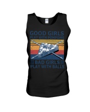 Bad girls play with balls Unisex Tank tile