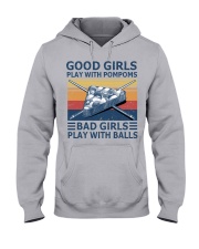 Bad girls play with balls Hooded Sweatshirt tile