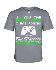 game society V-Neck T-Shirt tile