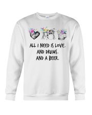 Drums and Beer Crewneck Sweatshirt tile