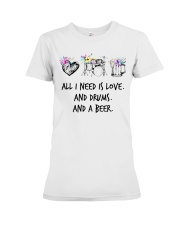 Drums and Beer Premium Fit Ladies Tee tile