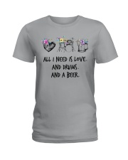 Drums and Beer Ladies T-Shirt front