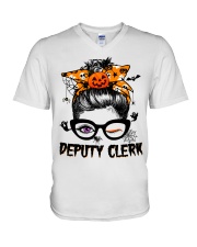Deputy Clerk V-Neck T-Shirt tile