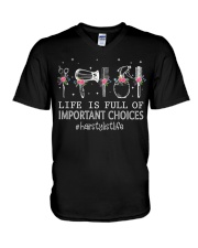 Hair Stylist V-Neck T-Shirt tile