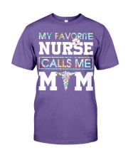My favorite nurse calls me mom Premium Fit Mens Tee tile