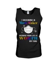 I became a mask maker Unisex Tank tile