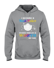 I became a mask maker Hooded Sweatshirt tile