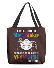 I became a mask maker All-Over Tote tile