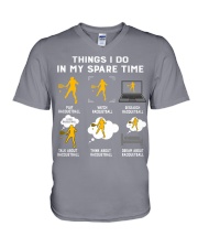 Racquetball V-Neck T-Shirt tile
