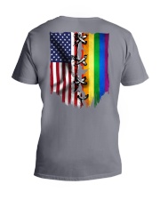 Pride Flag V-Neck T-Shirt tile